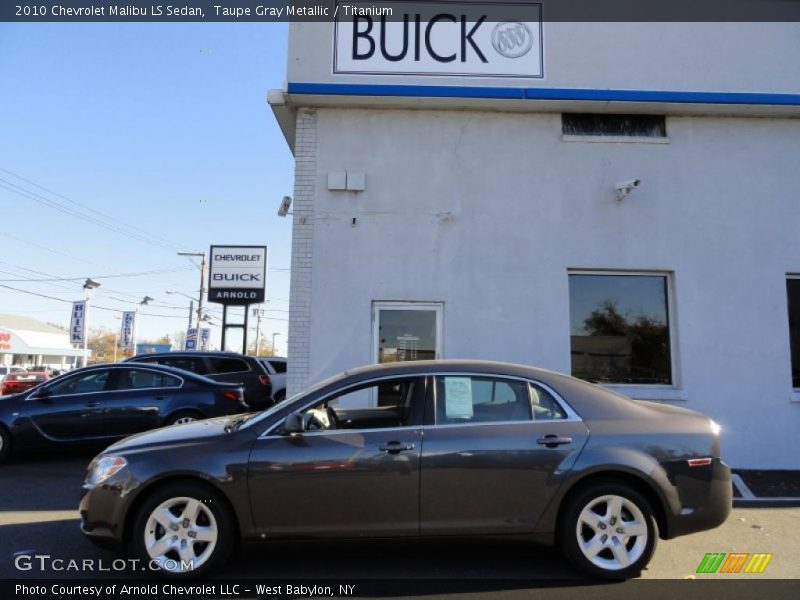 Taupe Gray Metallic / Titanium 2010 Chevrolet Malibu LS Sedan