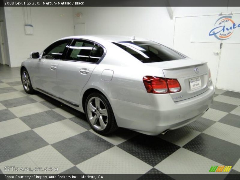 Mercury Metallic / Black 2008 Lexus GS 350