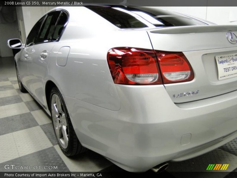 Mercury Metallic / Black 2008 Lexus GS 350