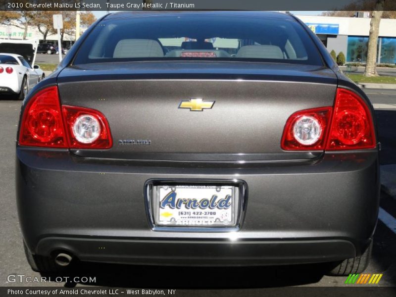 Taupe Gray Metallic / Titanium 2010 Chevrolet Malibu LS Sedan