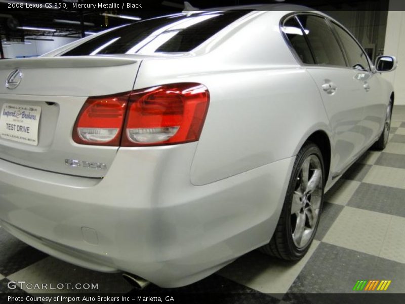 Mercury Metallic / Black 2008 Lexus GS 350