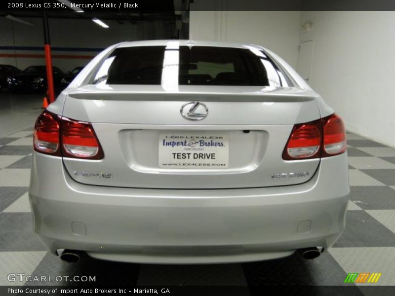 Mercury Metallic / Black 2008 Lexus GS 350