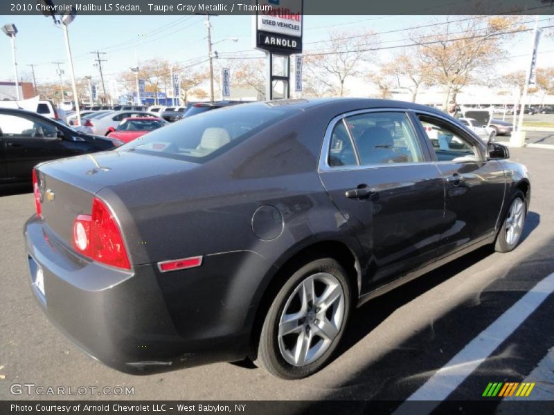 Taupe Gray Metallic / Titanium 2010 Chevrolet Malibu LS Sedan
