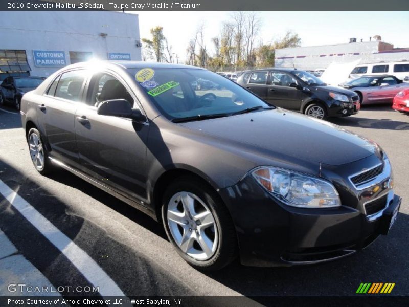 Taupe Gray Metallic / Titanium 2010 Chevrolet Malibu LS Sedan