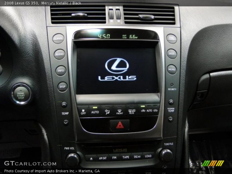 Navigation of 2008 GS 350
