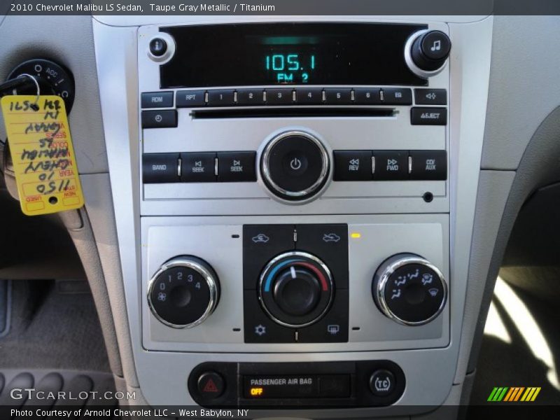 Controls of 2010 Malibu LS Sedan