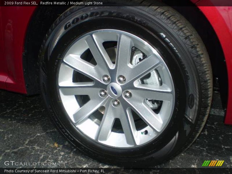 Redfire Metallic / Medium Light Stone 2009 Ford Flex SEL