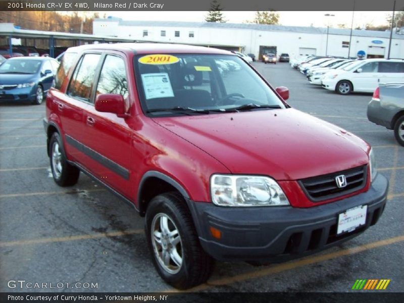 Milano Red / Dark Gray 2001 Honda CR-V EX 4WD