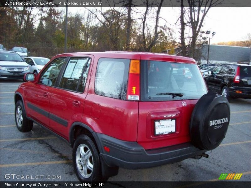 Milano Red / Dark Gray 2001 Honda CR-V EX 4WD