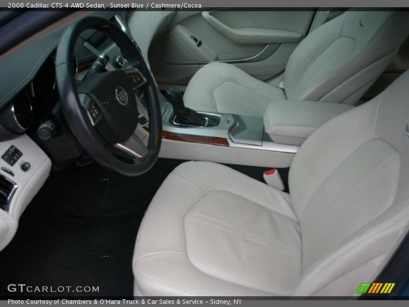 Sunset Blue / Cashmere/Cocoa 2008 Cadillac CTS 4 AWD Sedan