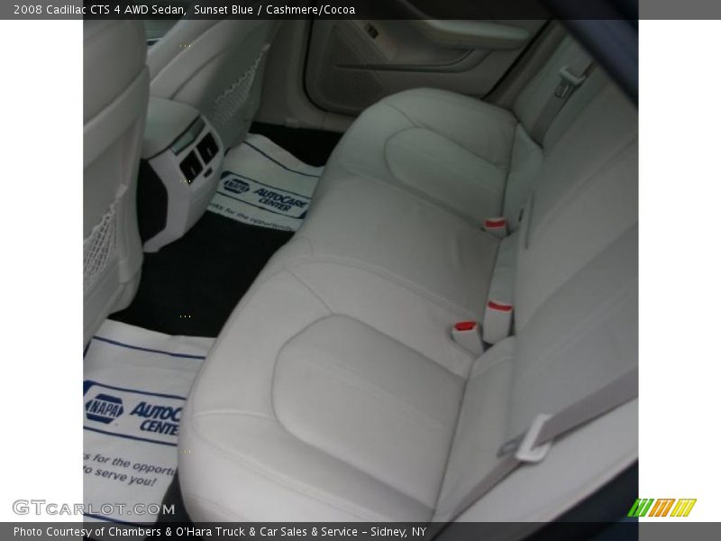 Sunset Blue / Cashmere/Cocoa 2008 Cadillac CTS 4 AWD Sedan