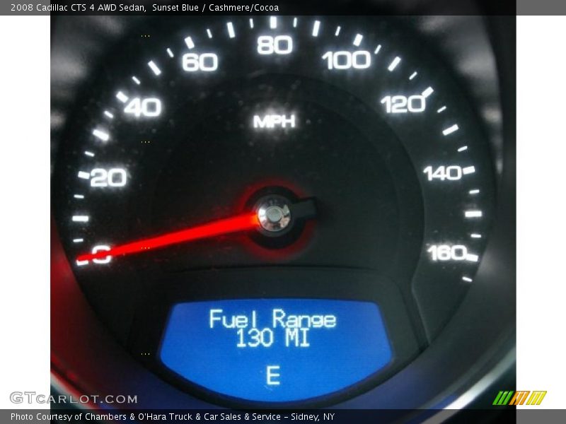 Sunset Blue / Cashmere/Cocoa 2008 Cadillac CTS 4 AWD Sedan