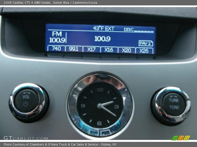 Sunset Blue / Cashmere/Cocoa 2008 Cadillac CTS 4 AWD Sedan