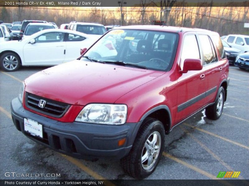 Milano Red / Dark Gray 2001 Honda CR-V EX 4WD