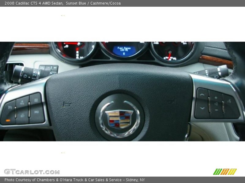 Sunset Blue / Cashmere/Cocoa 2008 Cadillac CTS 4 AWD Sedan