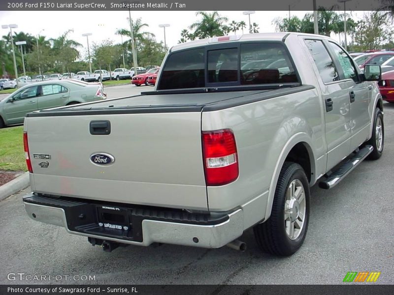 Smokestone Metallic / Tan 2006 Ford F150 Lariat SuperCrew