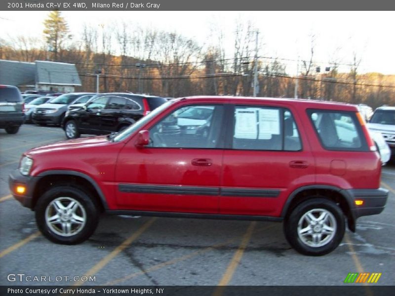 Milano Red / Dark Gray 2001 Honda CR-V EX 4WD