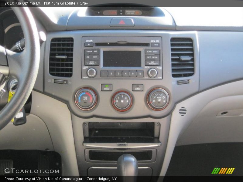 Controls of 2010 Optima LX