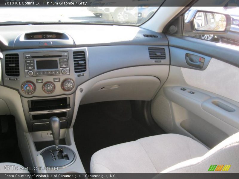  2010 Optima LX Gray Interior