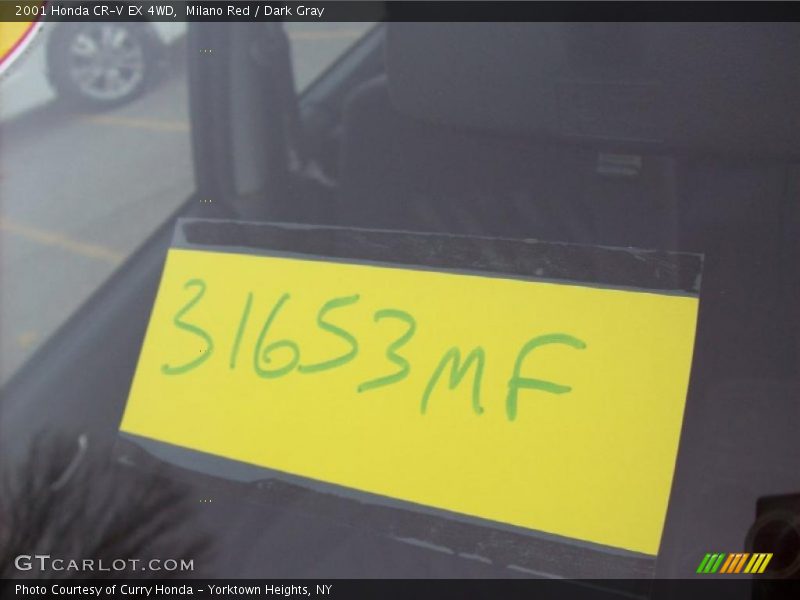 Milano Red / Dark Gray 2001 Honda CR-V EX 4WD