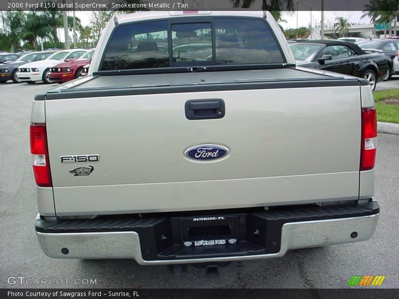 Smokestone Metallic / Tan 2006 Ford F150 Lariat SuperCrew