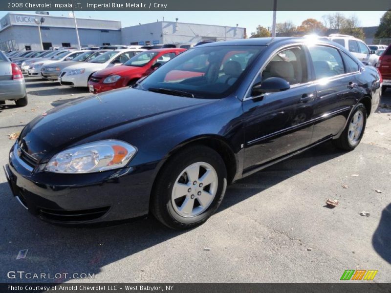 Imperial Blue Metallic / Gray 2008 Chevrolet Impala LT