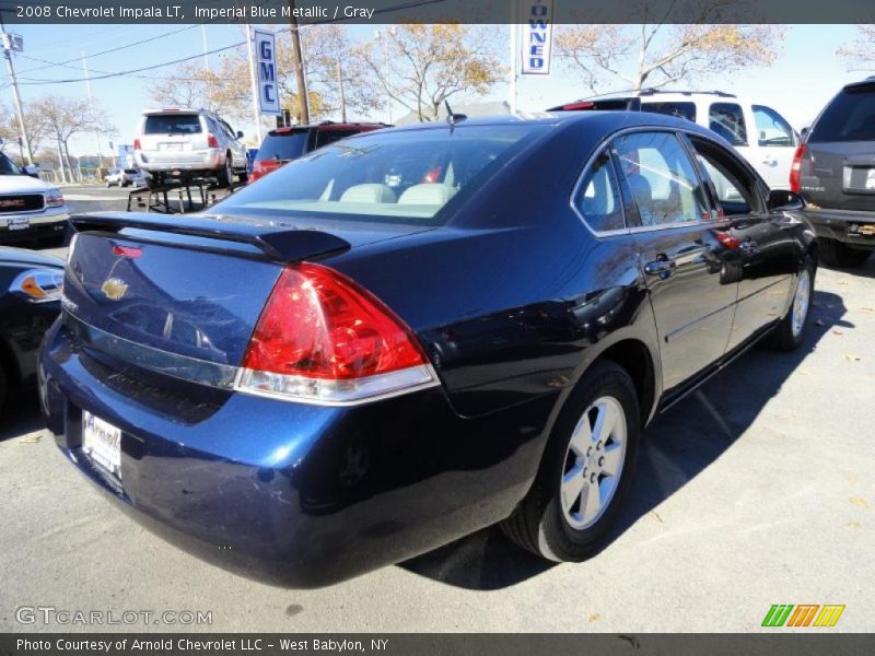 Imperial Blue Metallic / Gray 2008 Chevrolet Impala LT
