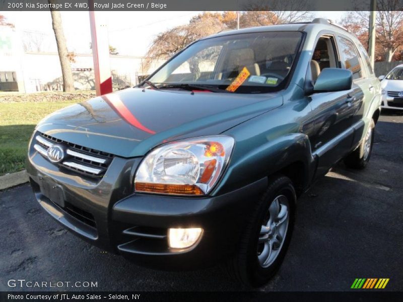 Royal Jade Green / Beige 2005 Kia Sportage EX 4WD