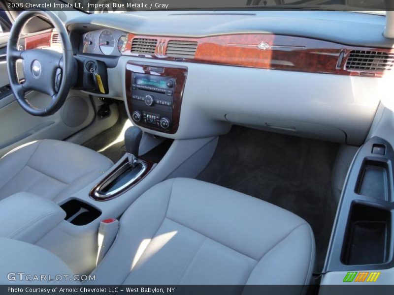 Imperial Blue Metallic / Gray 2008 Chevrolet Impala LT