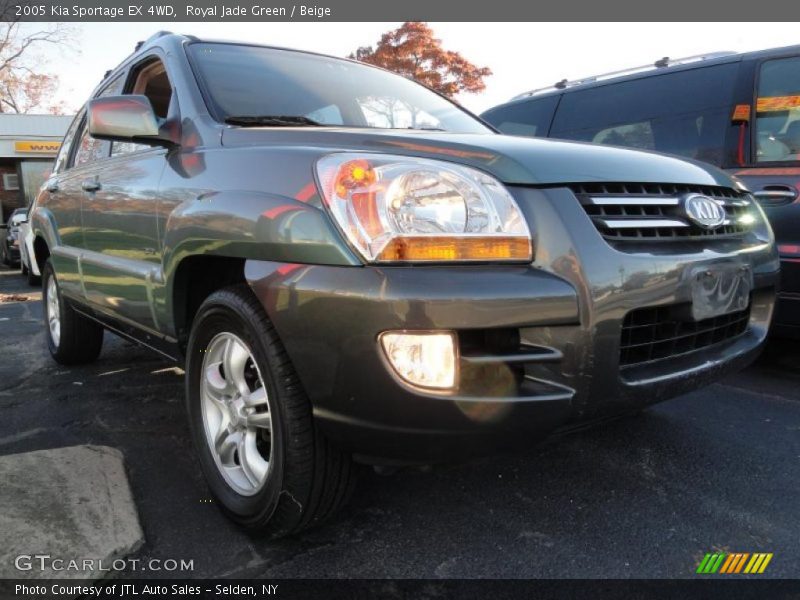 Royal Jade Green / Beige 2005 Kia Sportage EX 4WD