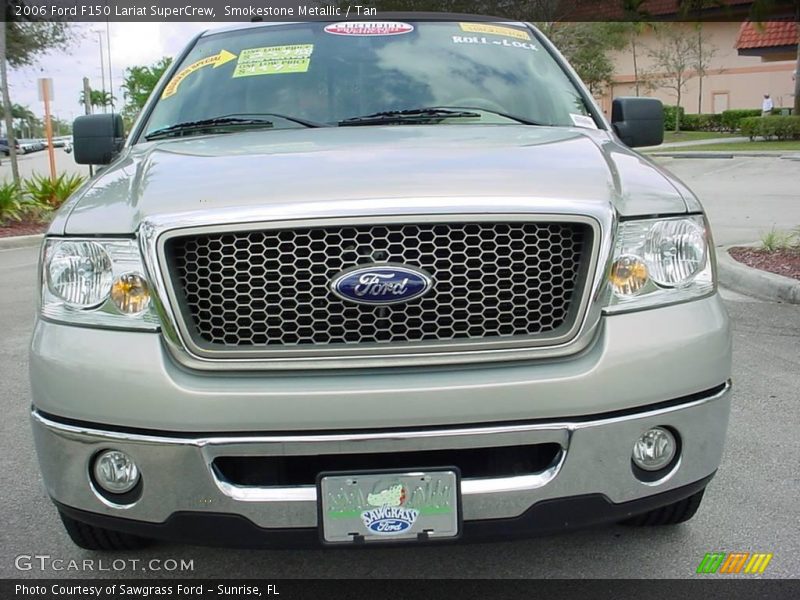 Smokestone Metallic / Tan 2006 Ford F150 Lariat SuperCrew
