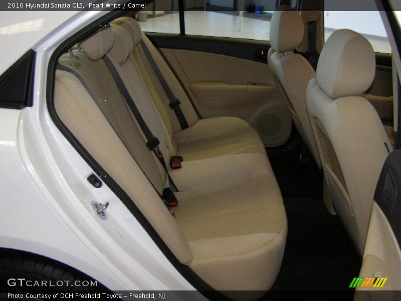 Pearl White / Camel 2010 Hyundai Sonata GLS
