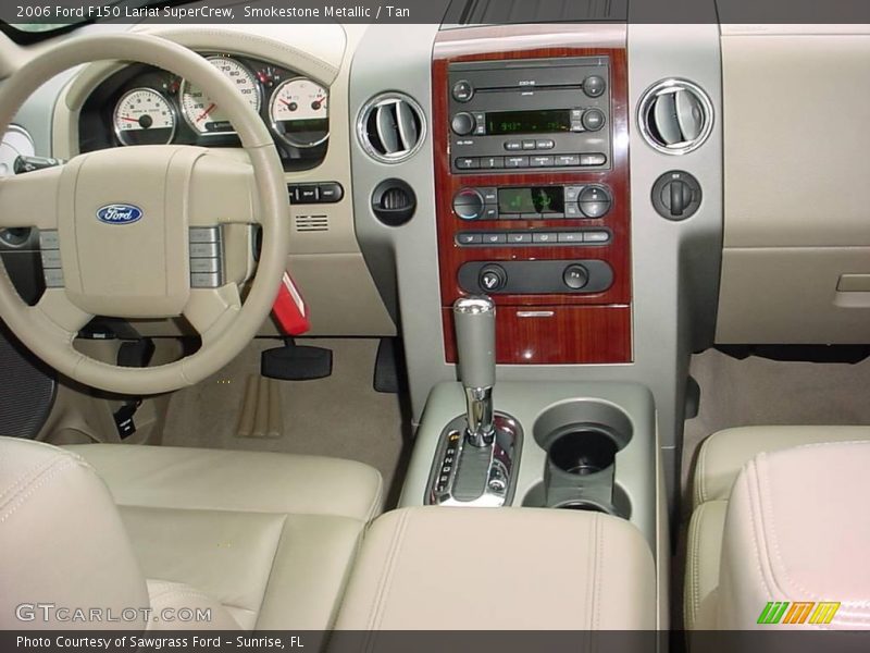 Smokestone Metallic / Tan 2006 Ford F150 Lariat SuperCrew