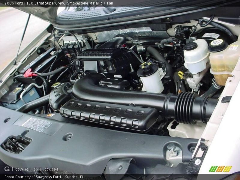 Smokestone Metallic / Tan 2006 Ford F150 Lariat SuperCrew