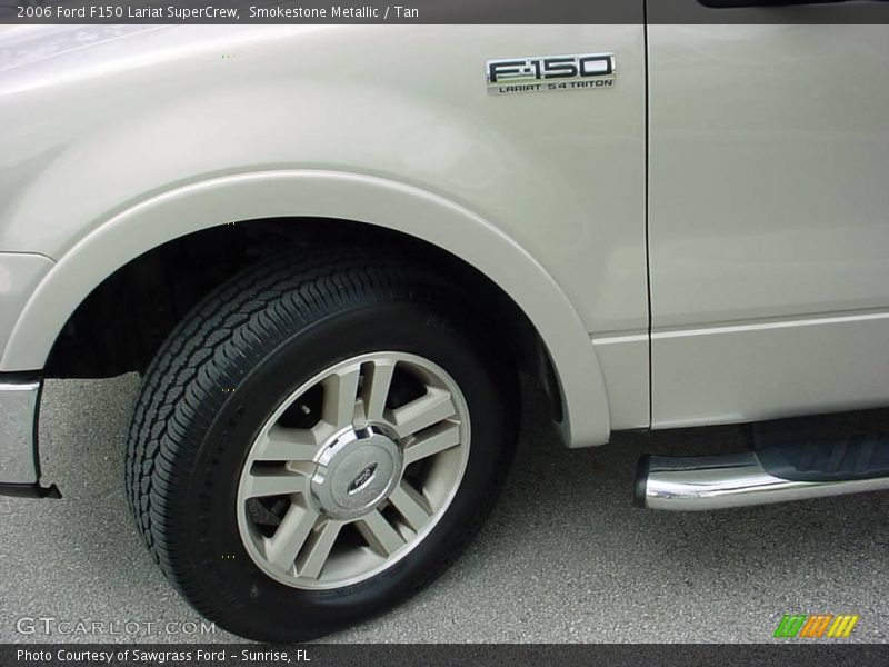 Smokestone Metallic / Tan 2006 Ford F150 Lariat SuperCrew
