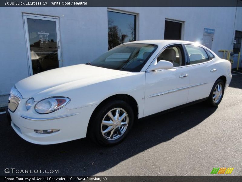White Opal / Neutral 2008 Buick LaCrosse CX