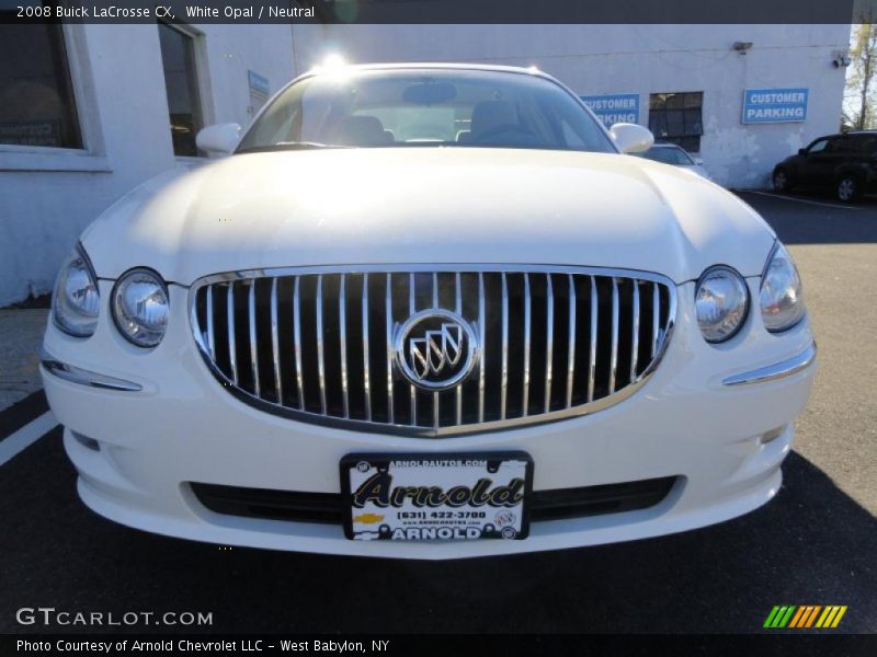 White Opal / Neutral 2008 Buick LaCrosse CX