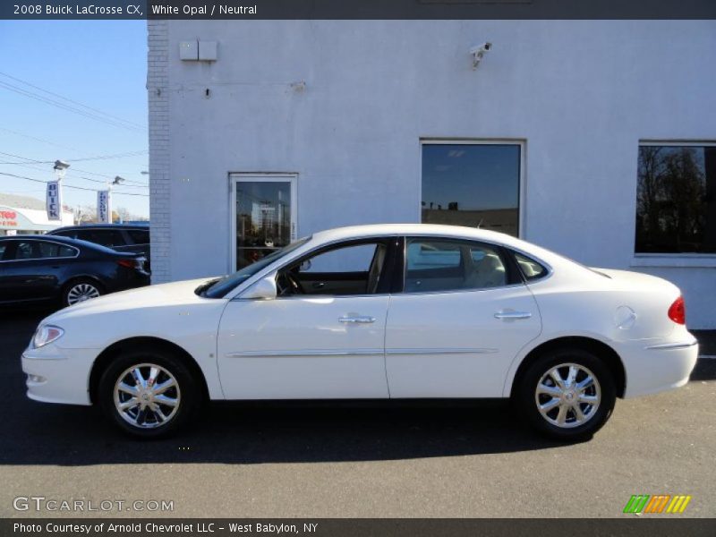 White Opal / Neutral 2008 Buick LaCrosse CX