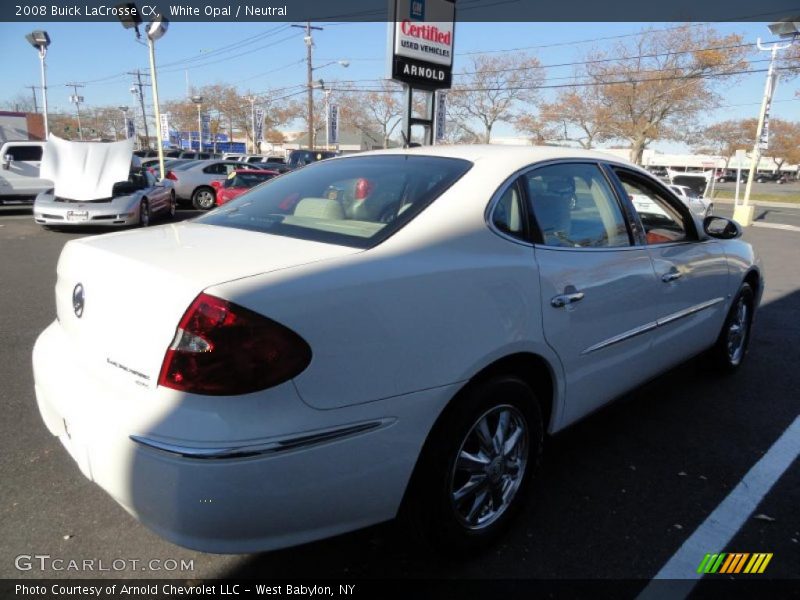 White Opal / Neutral 2008 Buick LaCrosse CX