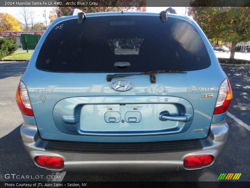 Arctic Blue / Gray 2004 Hyundai Santa Fe LX 4WD
