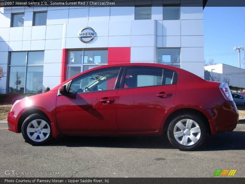Sonoma Sunset Red / Charcoal/Steel 2007 Nissan Sentra 2.0
