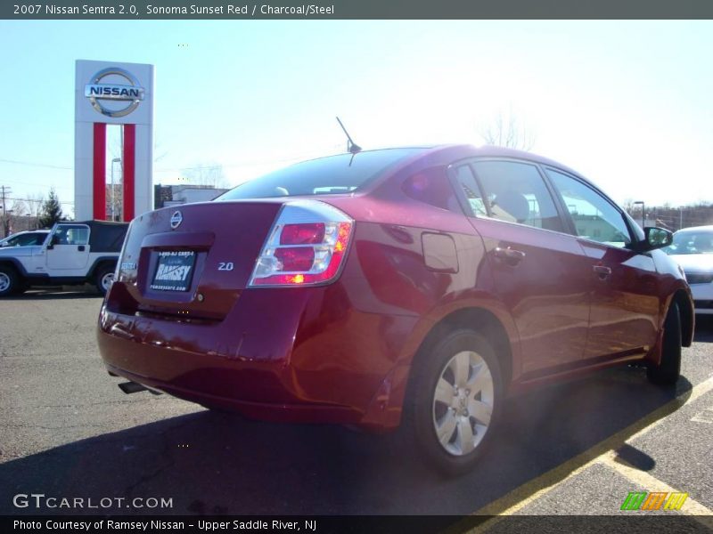 Sonoma Sunset Red / Charcoal/Steel 2007 Nissan Sentra 2.0