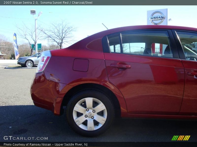 Sonoma Sunset Red / Charcoal/Steel 2007 Nissan Sentra 2.0