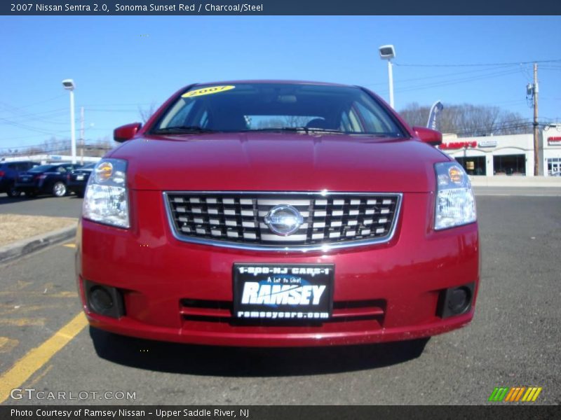 Sonoma Sunset Red / Charcoal/Steel 2007 Nissan Sentra 2.0
