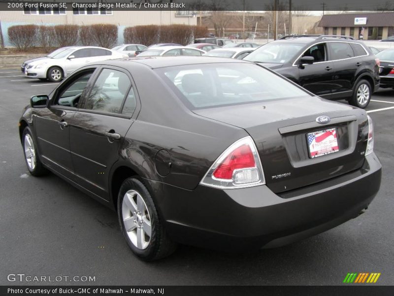 Charcoal Beige Metallic / Charcoal Black 2006 Ford Fusion SE
