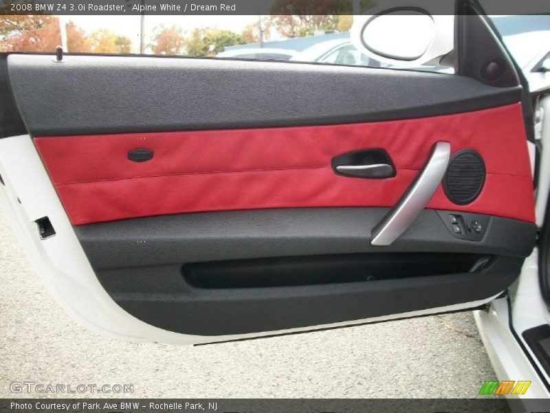 Alpine White / Dream Red 2008 BMW Z4 3.0i Roadster