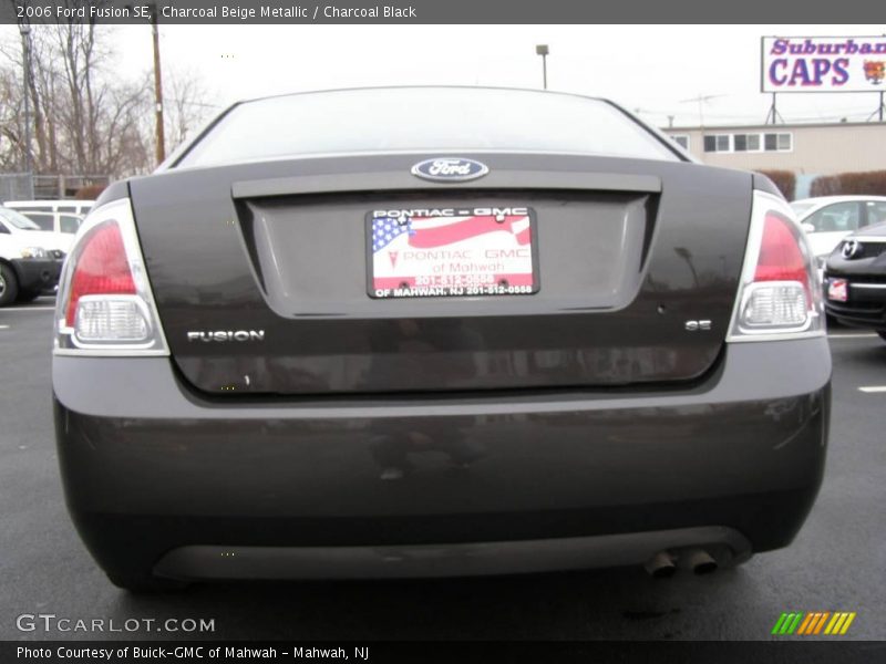 Charcoal Beige Metallic / Charcoal Black 2006 Ford Fusion SE