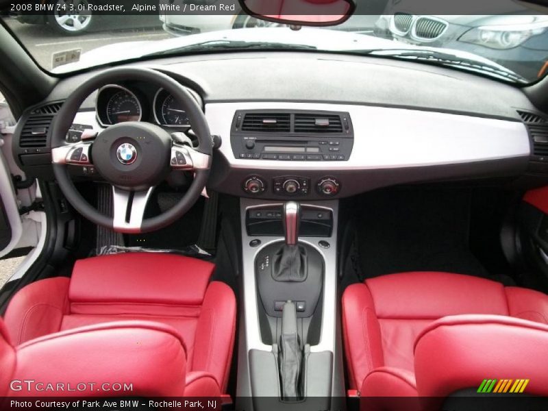 Alpine White / Dream Red 2008 BMW Z4 3.0i Roadster