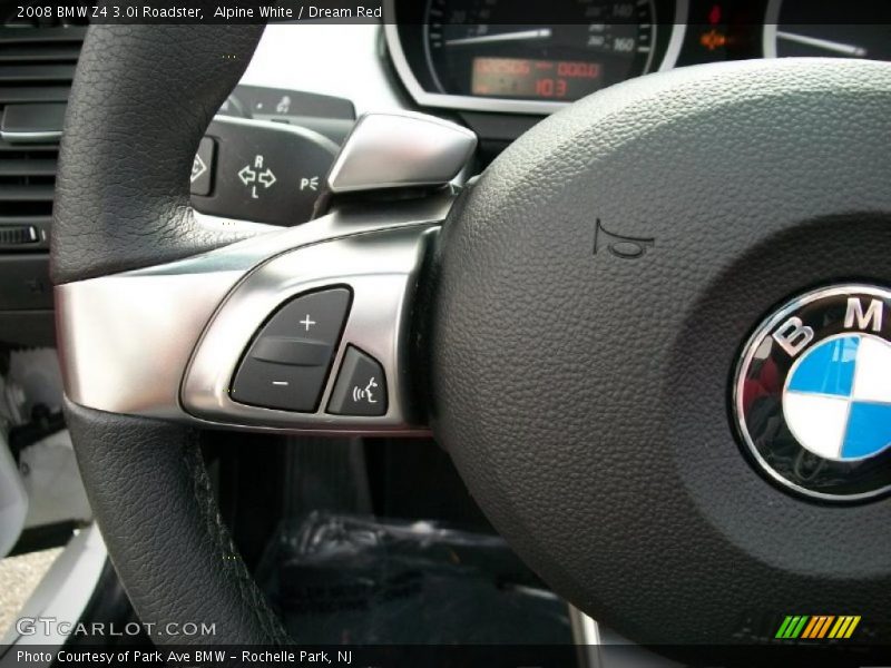 Alpine White / Dream Red 2008 BMW Z4 3.0i Roadster
