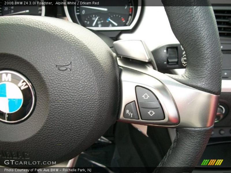 Alpine White / Dream Red 2008 BMW Z4 3.0i Roadster